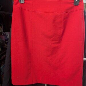 Worthington Red Pencil Skirt Size 8